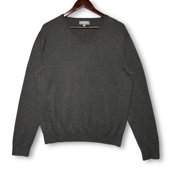Bonobos Other - BONOBOS Cashmere Blend Dark Gray V Neck Slim Fit Sweater Knit Top Size Men's L